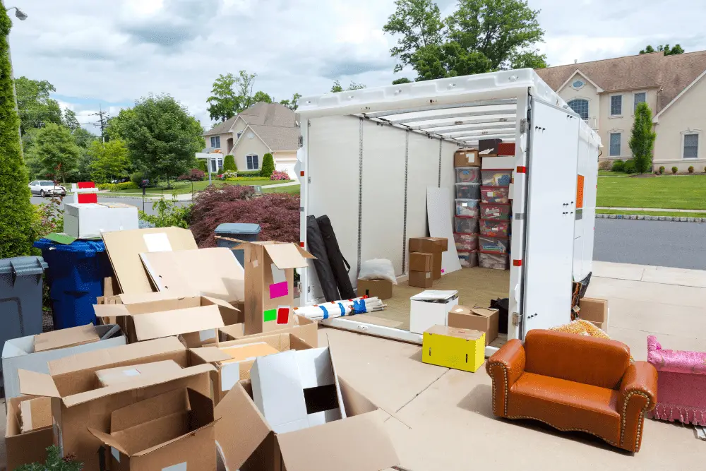 Portable Storage Unit on Driveway