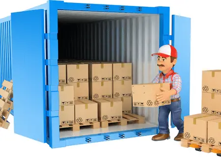 Loading a portable storage container
