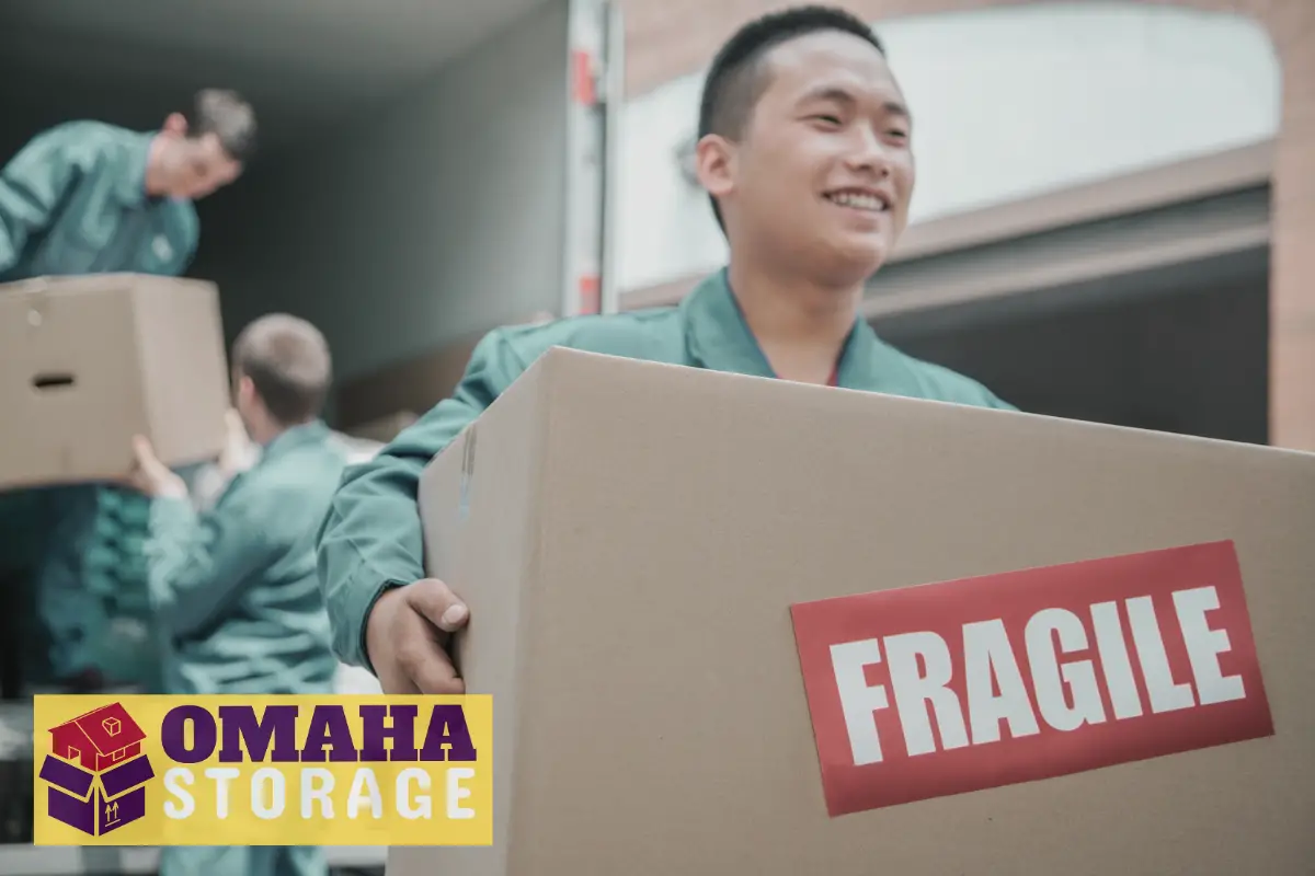 Packing fragile items for self storage