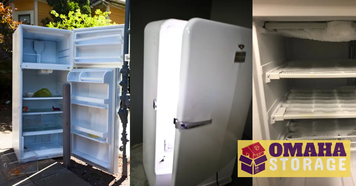 Safely moving and storing your refrigerator 6 Correctly storing the refrigerator.