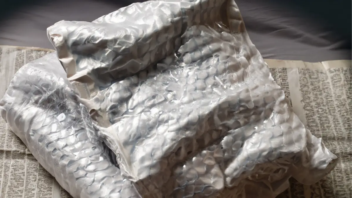 Bubble wrap and old newspapers